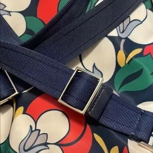 kate spade | Bags | Kate Spade Red And Blue Floral Backpack  display picture 2